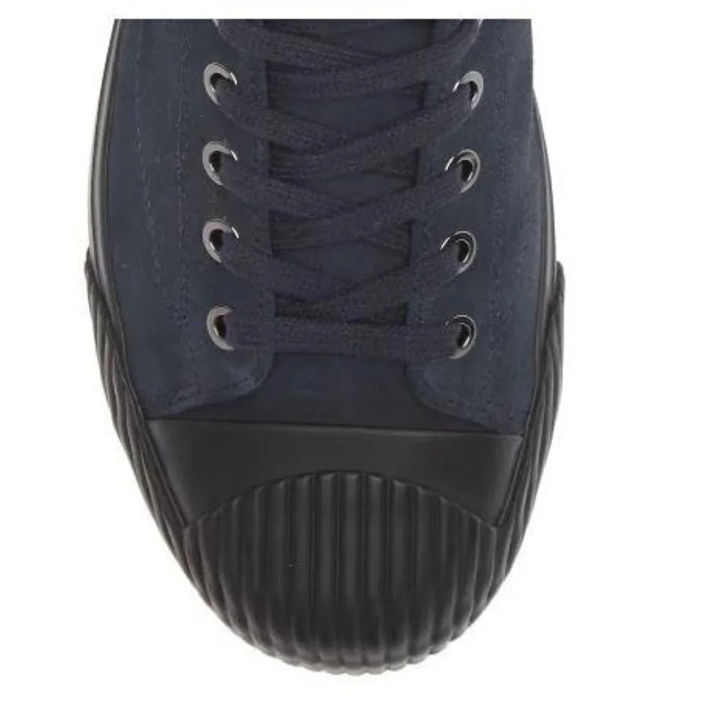 Ted Baker London Mens Navy Blue Suede Lace Up High Top Sneakers Sz 9 New